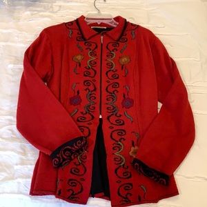 100% Alpaca Caamano Sweater Classic Sweater Jacket